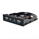 thumbnail image 2 of 3.5inch 9Pin A USB 2.0 Hub Panel Frontal 2 Puertos USB 2.0 Interfaz De Micrófono Para PC Negro, 2 of 5