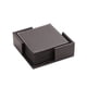 thumbnail image 1 of XmhyTop Juego de 6 Posavasos Rectángulo de Piel Suave con Costura Decorativa, Ideal para Tazas, Mesas de Madera y Decoración Hogar, 4 Pulgadas, Marrón, 1 of 5