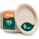 thumbnail image 1 of Platos de papel Stack Man, 9 pulgadas, 125 unidades, compostables, 1 of 7