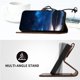 thumbnail image 3 of Funda Flip Premium Fibra de Carbono para Motorola MOTO G86 Power con Soporte y Cierre Marrón, 3 of 6