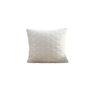 Genérico - Set De 2 Fundas De Cojin Terciopelo 45X45 Blanco