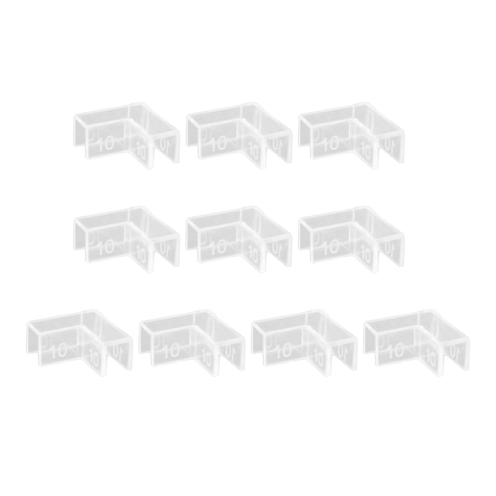 Ioensy - Protector De Esquinas Transparente Para Acuarios, Protectores De Esquina Para Tanques De Mascotas De 10mm, 10 Uds.