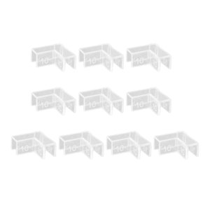 Ioensy - Protector De Esquinas Transparente Para Acuarios, Protectores De Esquina Para Tanques De Mascotas De 10Mm, 10 Uds.