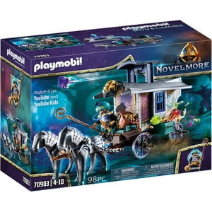 Carruaje Mercante Violet Vale De Toy Playmobil Con Cañón Oculto
