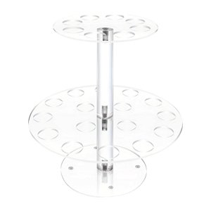 Bothyi - Titular De Cono De Helado 24 Hoyos De 2 Niveles Claros Para La Fiesta De Aniversarios De Cumpleaños