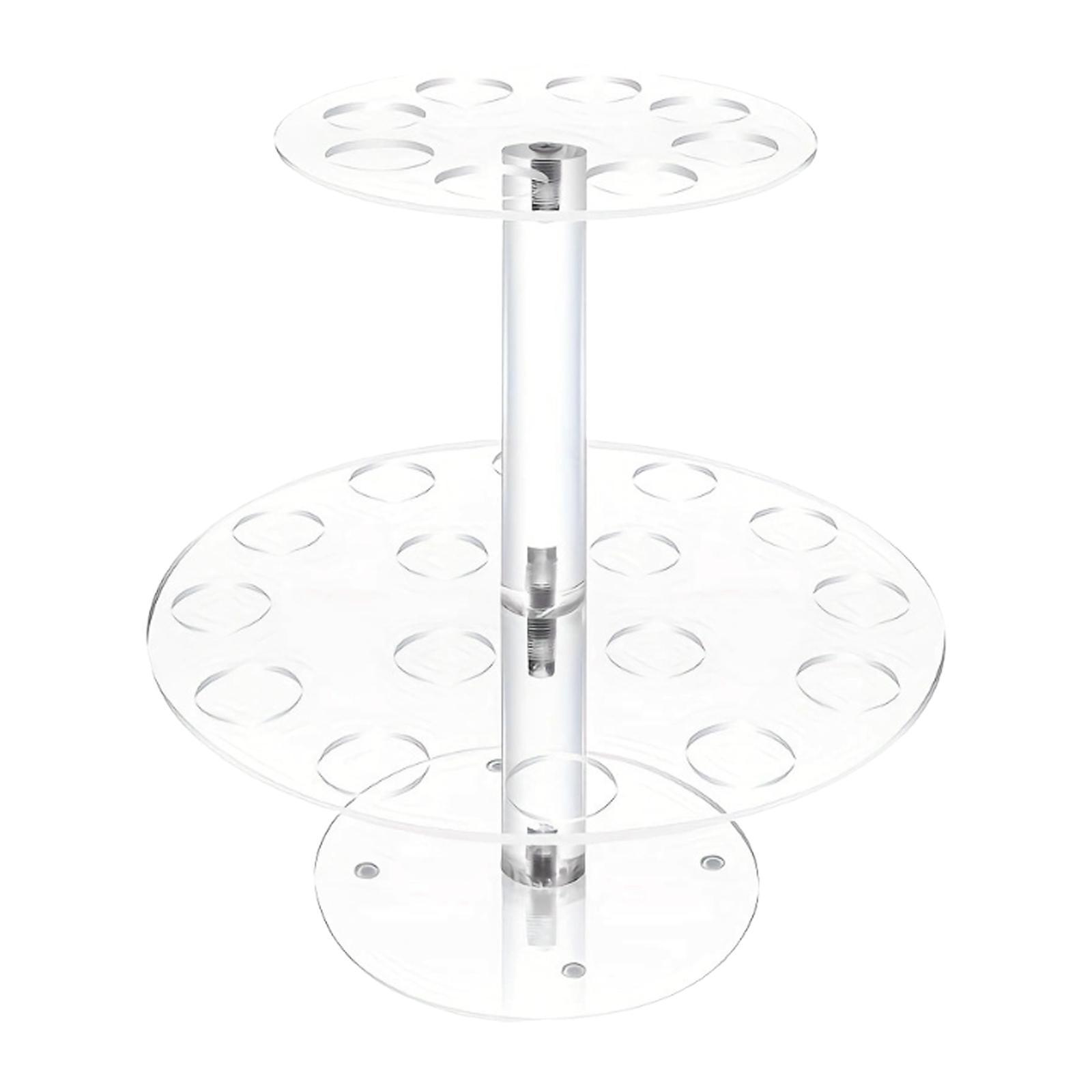 Bothyi - Titular De Cono De Helado 24 Hoyos De 2 Niveles Claros Para La Fiesta De Aniversarios De Cumpleaños