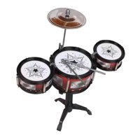 Magideal - Batería De Jazz Para Niños, Juguetes De Batería Para Niños Pequeños, Instrumentos Musicales De Percusión, Juguetes Educativos, Regalos Para Niños Y Ni