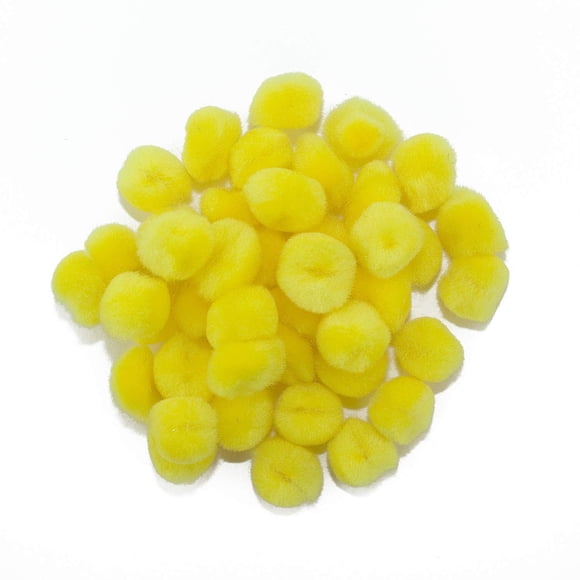 Pompones Art Cove 1,3 cm Amarillos 100 unidades
