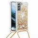 thumbnail image 3 of Funda FOXDOCK para Samsung Galaxy S21 FE con Cuerda Ajustable, Brillo Líquido, Protección Antigolpes y Lente – Ideal para Regalo, 3 of 6