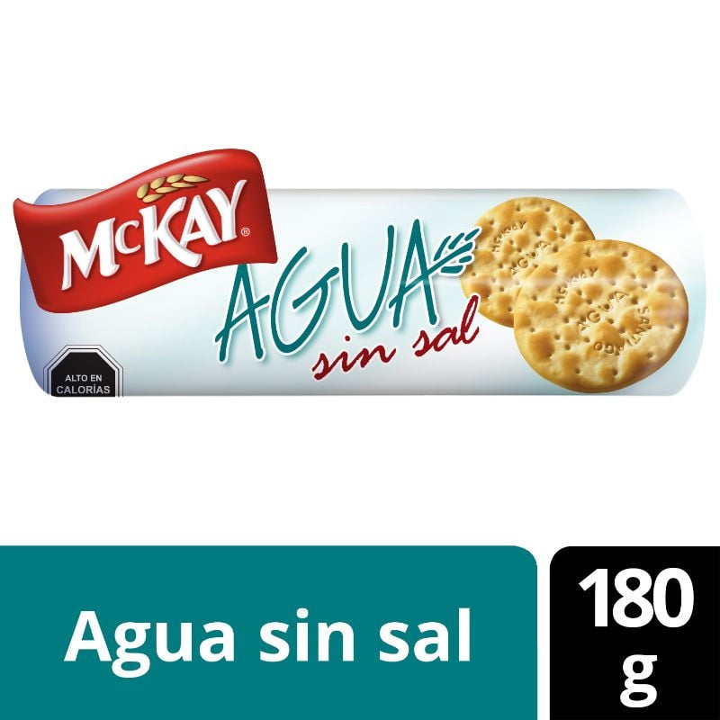 Paquete Galletas Agua Sin Sal 180 g McKay