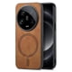 thumbnail image 1 of Magnetic Slim Case for Xiaomi 14 Ultra 5G with Camera Guard & Anti-Scratch Back Brown, 1 of 6