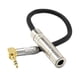 thumbnail image 1 of 3.5mm 90 Grados 1/4 TRS Macho A 6.35 1/8 Hembra Adaptador Estéreo Cable Cable, 1 of 5