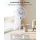 thumbnail image 5 of Ventilador de pie para dormitorio de 3 alturas con mando a distancia de 8 velocidades, 5 of 9