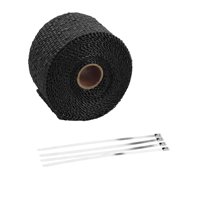 Ioensy - Protector Térmico Para Motocicleta, Fácil Instalación, Accesorio Protector, Fácil De Instalar, Color Negro, 5 M