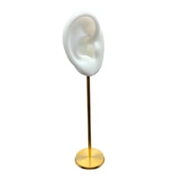 Ioensy - Soporte De Exhibición De Arete Duradero Modelo De Oído Humano Soporte De Perno Silicona Suave Blanco Derecho