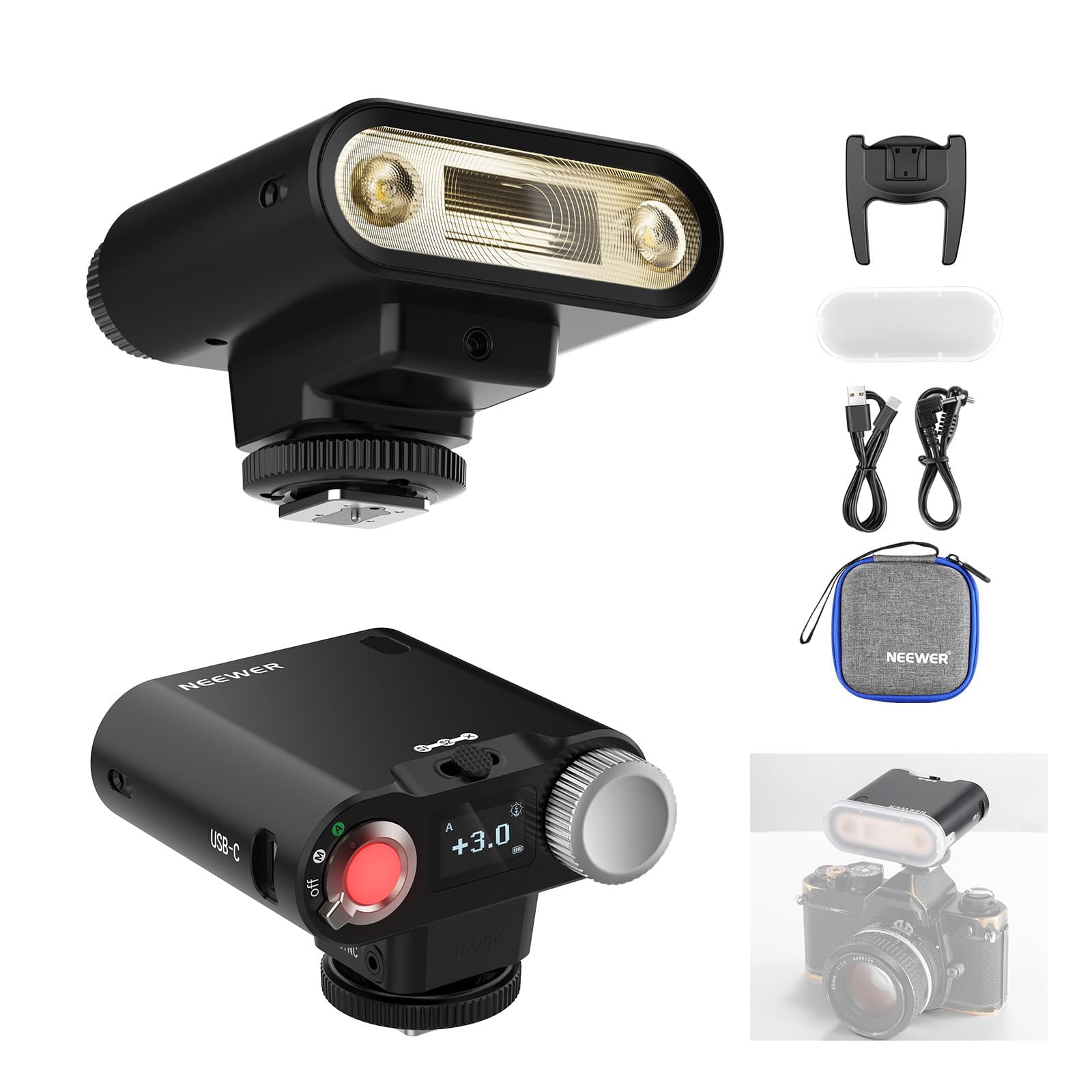 Cámara Flash Neewer Z160 De Contacto Único Para Canon Nikon Sony