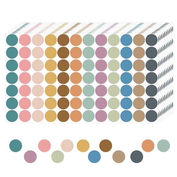 Pegatinas de puntos REGELETO 4200 uds 1,9 cm 12 colores