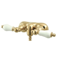 Kingston Brass - Grifo De Bañera Kingston, Soporte De Pared Vintage De Latón, 3.375 Pulgadas