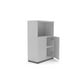 thumbnail image 2 of Gabinete Medio 2 Puertas Librero 80x40x120 Natura/Gris, 2 of 3
