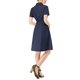 thumbnail image 3 of INSPIRE CHIC Vestido Mini de Mujer para Regreso a Clases con Ajuste y Vuelo, Cuello con Bolsillo, Cintura Elástica, Talla XL, Azul, 3 of 8