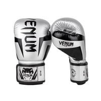 Guantes De Boxeo Venum Elite Plateado/Negro