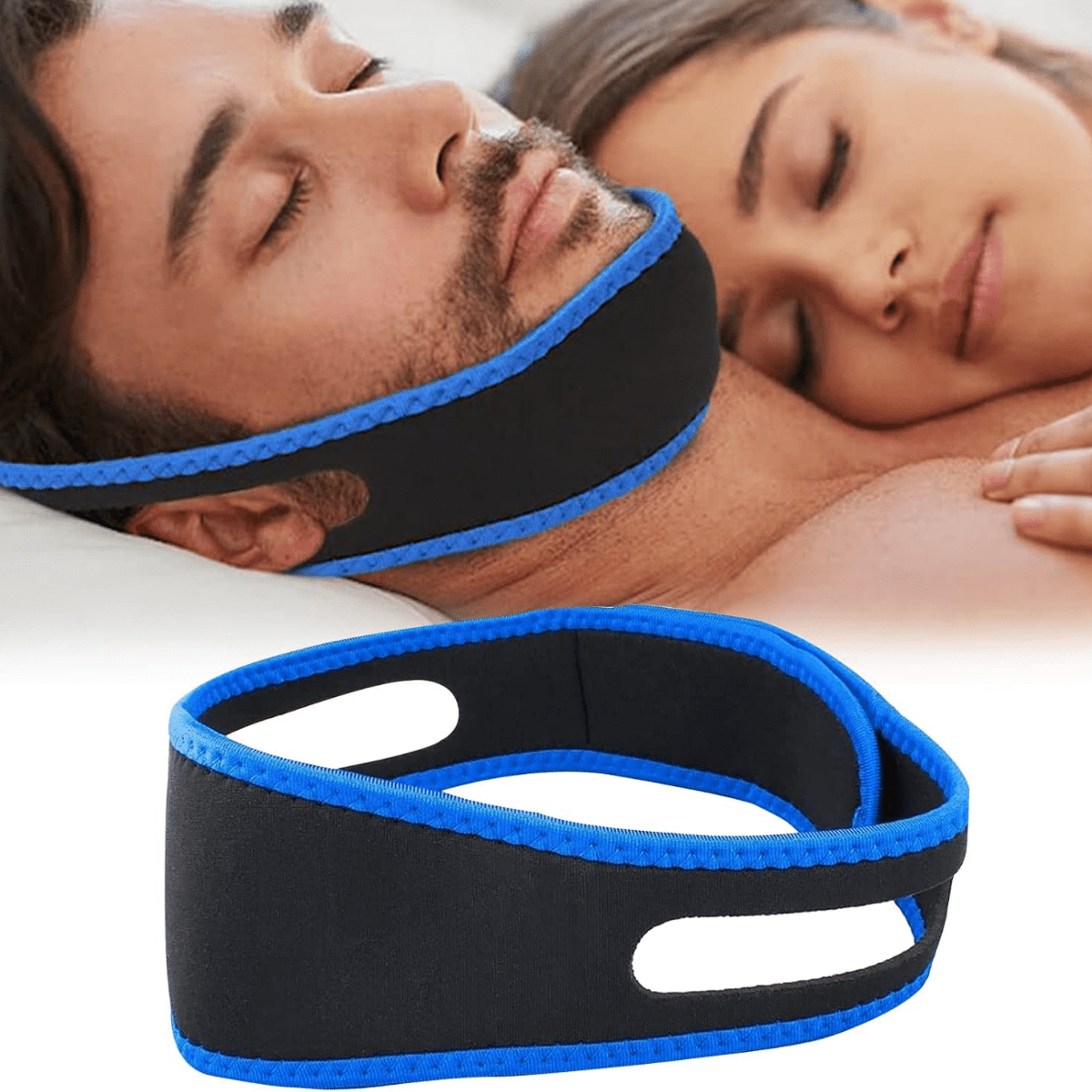 Genérica - Banda Mentonera Anti Ronquidos Ajustable Mejora Sueño Unisex