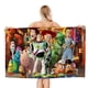 thumbnail image 1 of Toy Story Toalla de playa de secado rápido con diseño temático, regalo para mujeres y niñas, ideal para cumpleaños, fans, amantes de la música, uso en la playa o al aire libre, 78 × 150 cm, 1 of 6