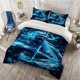 thumbnail image 1 of 3pcs DS - Devil Butcher Water Element Swordsman Digital Printed Bedding Set Includes, 1 of 1
