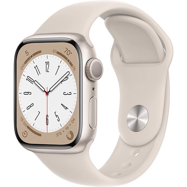 Reloj Inteligente Smartwatch Apple Watch Series 8 GPS 41mm Starlight Aluminum Case con Starlight Sport Band