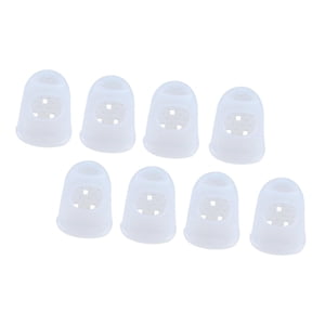 Bothyi - Protectores De Dedos De Silicona Para Guitarra, 8 Piezas, Protectores De Silicona Para Punta De Dedo Para Bajo L