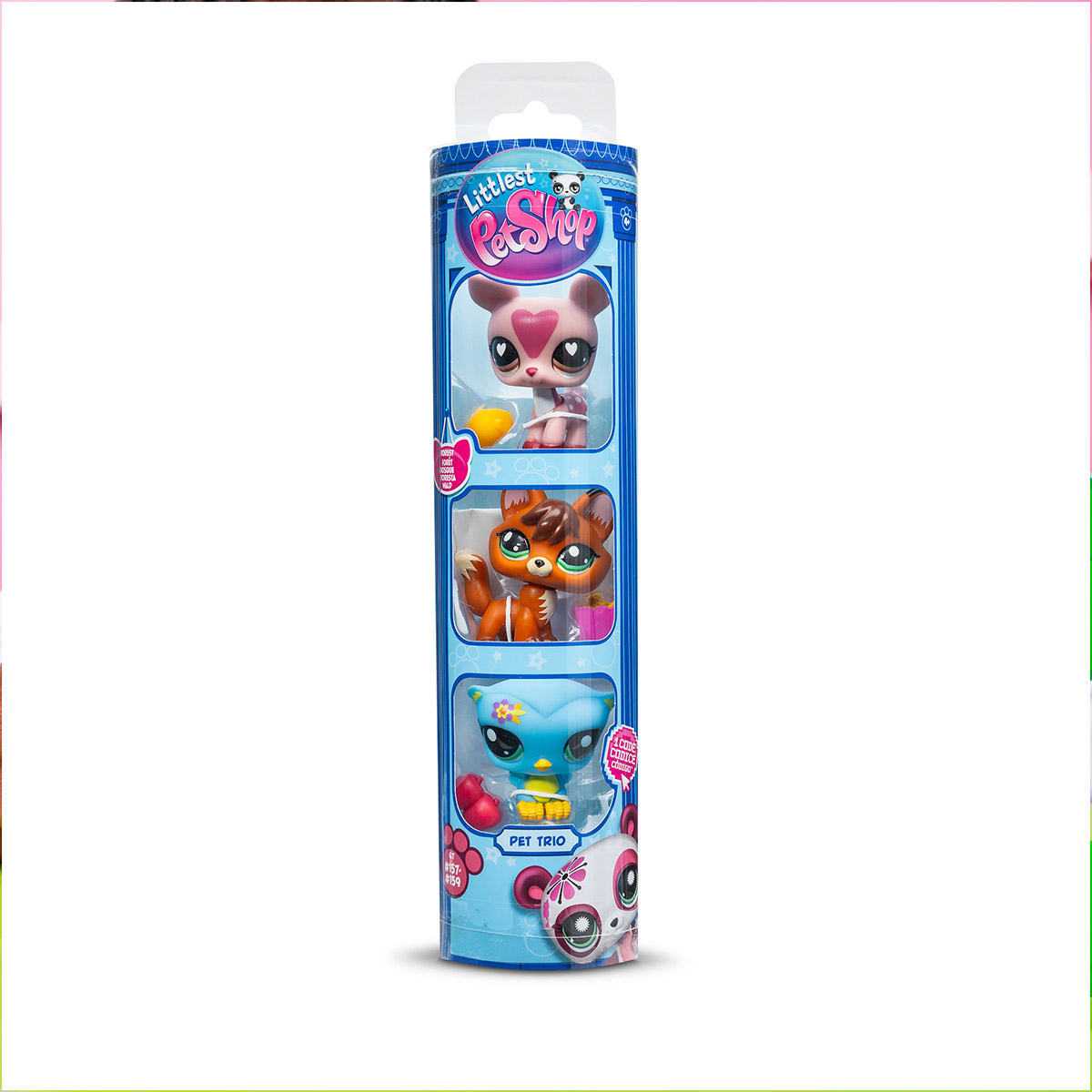 Basic Fun Inc - Juguetes Littlest Pet Shop Trio In Tube Wave 3 Forest Pets