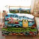 thumbnail image 2 of 3D Print Cartoon Happy Camper Bedding Set,Duvet Cover Bed Set Quilt Cover Pillowcase,King Queen Twin Size Boys Girls Adults, 2 of 5