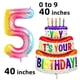 thumbnail image 2 of Juego de globos YUPHUNY, papel de aluminio para tartas con arcoíris de 40 pulgadas, con 18 x 12 pulg, 2 of 8