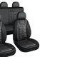 thumbnail image 2 of Set Fundas Cuero Cubre Asientos Automóvil Completo Deluxe Negro, 2 of 3