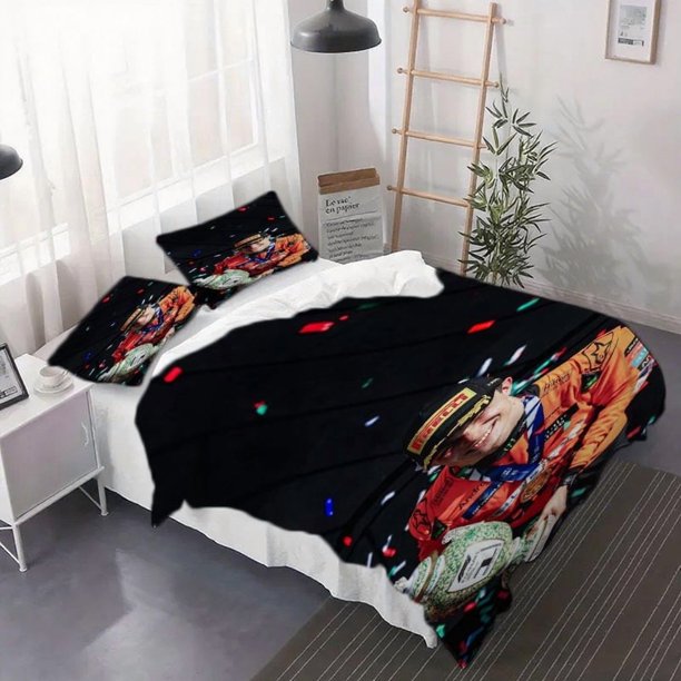 3pcs Oscar Piastri Award Pattern Duvet Cover Set - This Set Includes a Duvet Cover And Pillowcases s Bedding