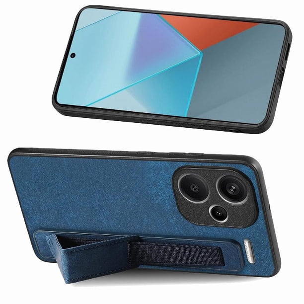 Funda Protectora con Correa para Xiaomi Redmi Note 13 Pro Plus Resistente a Golpes Azul