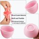 thumbnail image 4 of Juego de 6 tazones de silicona rosa PLINNILUY de 8 cm, 4 of 7
