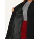 thumbnail image 5 of INSPIRE CHIC Abrigo de mujer con botones sencillos, línea A, abrigos de invierno de longitud media, talla XL, negro, 5 of 6