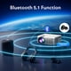 thumbnail image 4 of Proyector, proyector nativo 1080P con WiFi 5G y Bluetooth, miniproyector portátil de 12000L compatible con 4K, proyector de películas para el hogar compatible con TV Stick, teléfono inteligente y tabl, 4 of 7