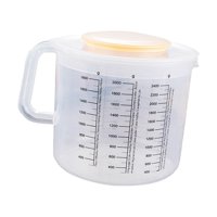 Magideal - Taza Medidora De Plástico Taza Vertedora 2.5L Con Escala Jarra Medidora Y Mezcladora Universal Multipropósito Con Protección Contra Salpicaduras Taza