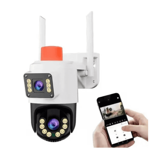Cámara De Seguridad Dual Jortan 5g App Yoose 2 Antena Blanco