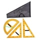 thumbnail image 3 of Juego de regla geométrica de matemáticas con bolsa de almacenamiento, reglas de enseñanza multifunción para aprendizaje de números grandes, triángulo, 3 piezas, 3 of 5