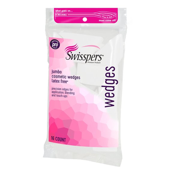 Cuñas cosméticas Swisppers Premium Pro sin látex, 16 unidades