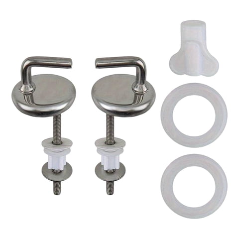 Bothyi - Bisagras De Tapa Del Asiento Del Inodoro Montaje Resistente Junto Fijo Para Baños En Casa