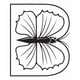 thumbnail image 1 of Decomural B Butterfly Alphabet Childrens WS-34450, 1 of 2