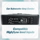 thumbnail image 4 of Subwoofer para coche Seventour ST-800, 800 W, 10 pulgadas, para debajo del asiento, con amplificador, 4 of 8
