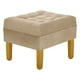 thumbnail image 4 of Sofa Retro 3c + 2 Pouf Felpa 01 Beige, 4 of 6
