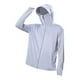 thumbnail image 2 of Camisa De Protección Solar Con Capucha Para Hombre Sudadera Con Capucha Para Uso Diario Al Aire Libre Deportes De Playa L Gris Claro, 2 of 3