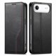 thumbnail image 1 of Funda tipo cartera para iPhone 17 Air de piel con cierre magnético, ranuras para tarjetas y correa para la muñeca Negro, 1 of 6