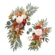 thumbnail image 3 of 2x Arco de boda con flores, letrero de bienvenida, decoración, arreglo floral, guirnalda de fondo, guirnalda de flores artificiales para aniversario Naranja, 3 of 5